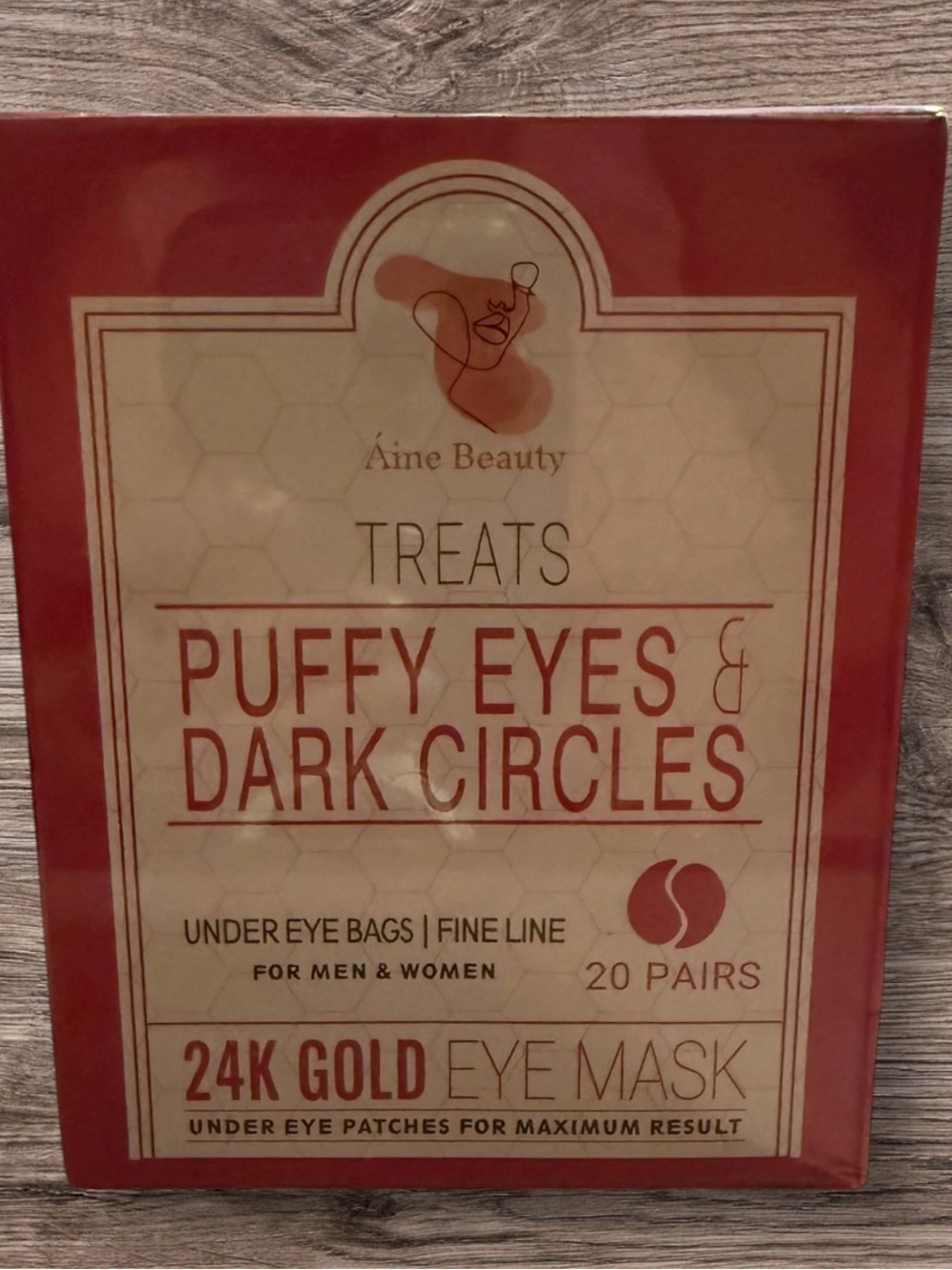 24K Gold Eye Mask - Red Packaging